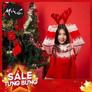 [siêu sale] Bờm noel sừng tuần lộc đỏ dài cho bé