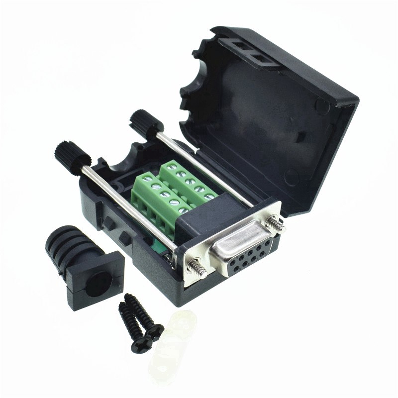 Female / Male  D SUB DB9 Solderless Connectors Screw