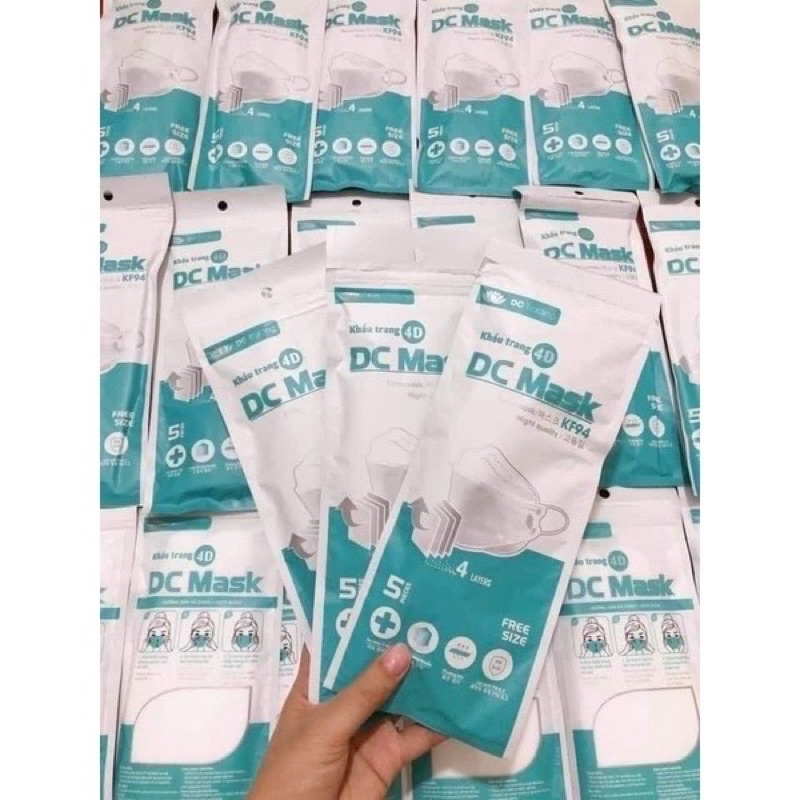 SET 50 CHIẾC KHẨU TRANG KF94 4D DC MASK CÓ LOGO | WebRaoVat - webraovat.net.vn