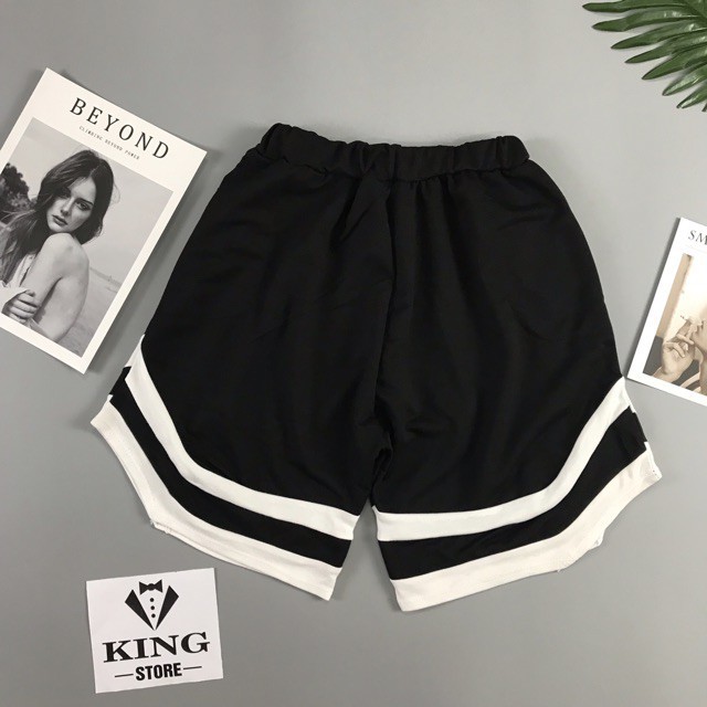 Quần Short Đùi Nam Chữ V 2 Sọc💥 Quần Short Unisex Line 2v Ngược Unisex Hàng Loại 1 Chất Siêu Mát Siêu Co Dãn 💥SIÊU HOT💥