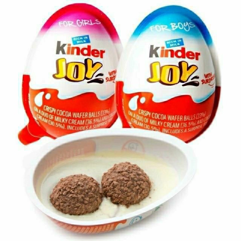 Kẹo trứng socola Kinder Joy bất ngờ với đồ chơi cho bé trên3 tuổi 20g. Date tháng 10/2022
