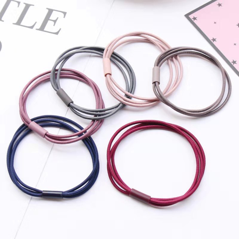Dây buộc tóc bằng cao su co giãn tốt phong cách Hàn Quốc xinh xắn cho nữ