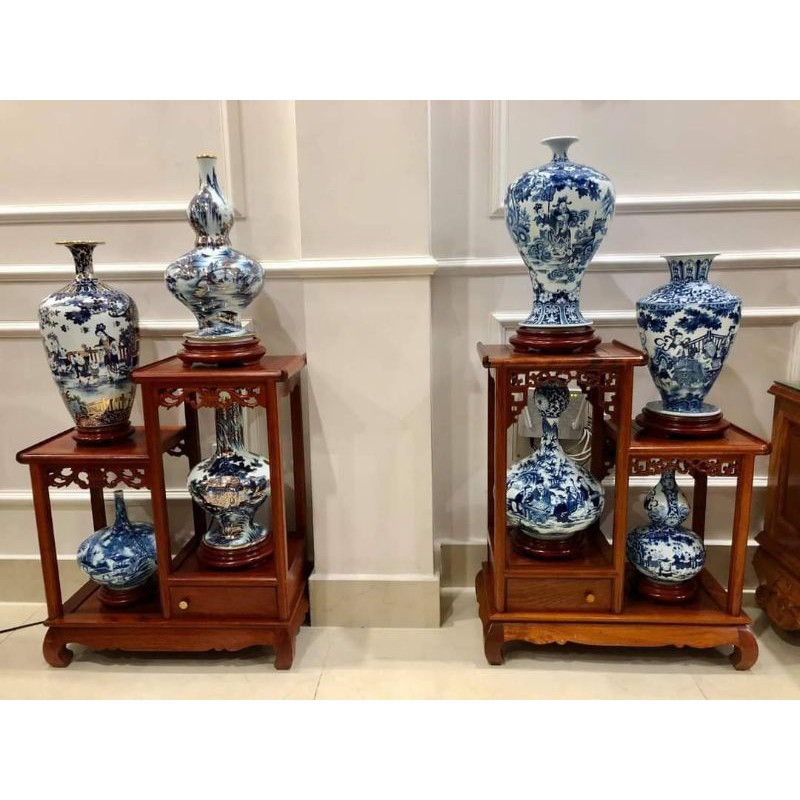 Nhị sơn thùng gỗ cẩm vàng.