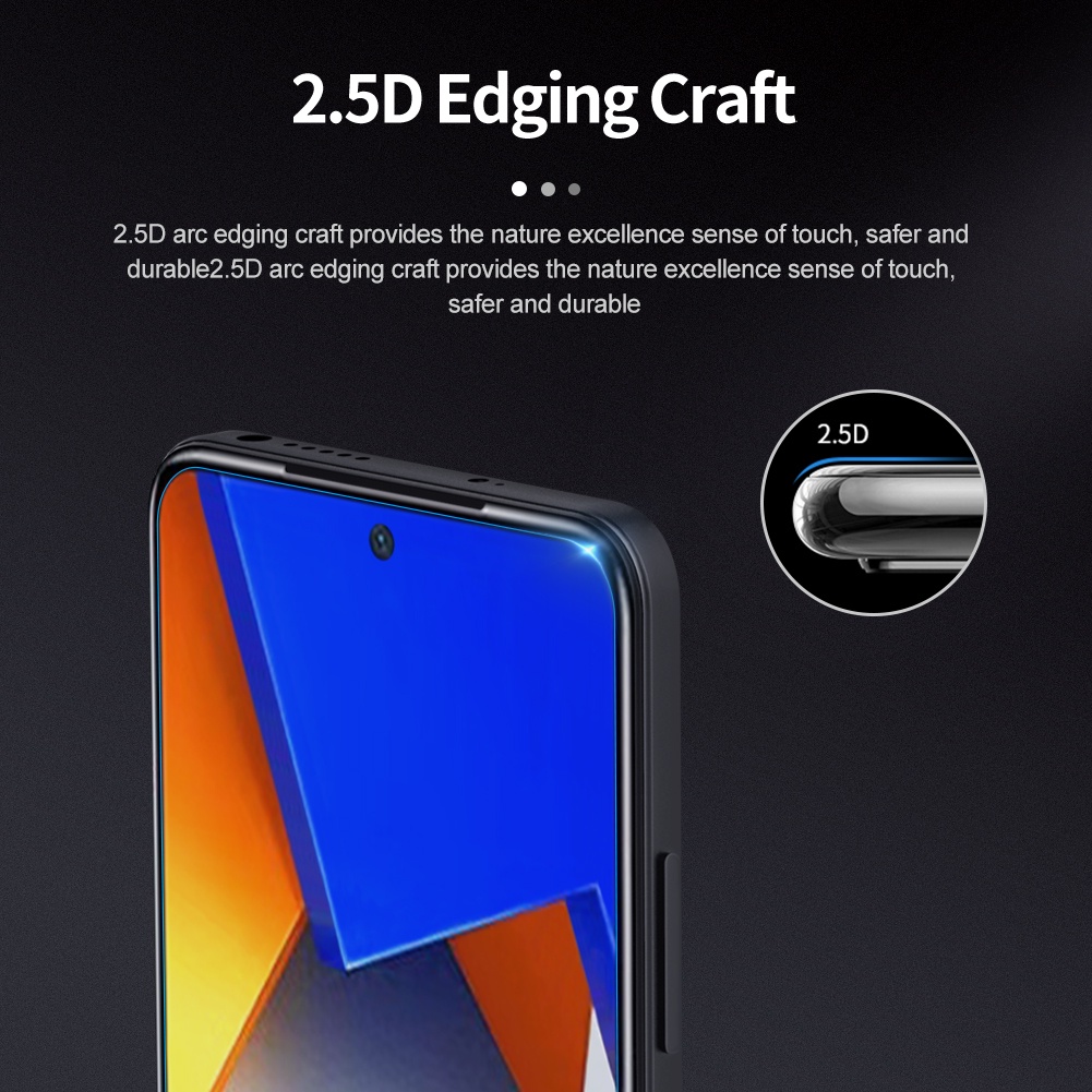Miếng dán cường lực Nillkin trong suốt HD 2.5D cho Xiaomi Poco M4 Pro 4G