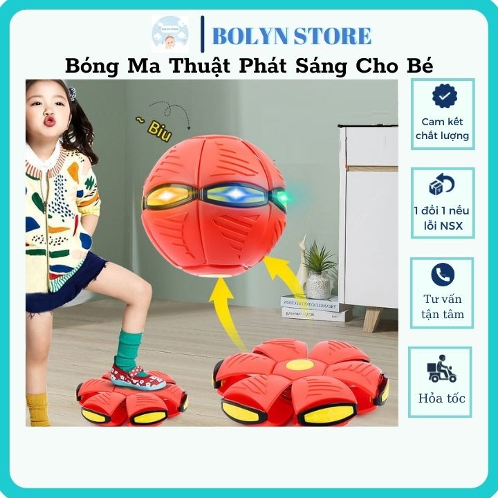 Quả bóng ma thuật phát sáng cho bé - Bóng ma thuật tự nảy có thể ném như đĩa bay