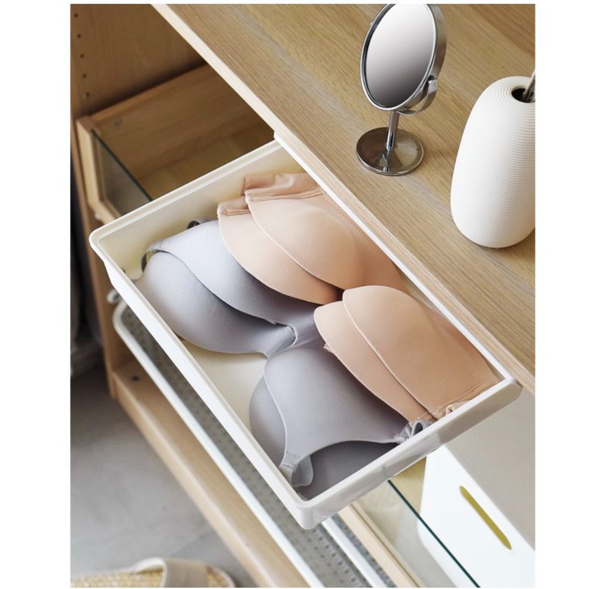 Bộ 2 hộc tủ dán ngăn bàn - Ngăn kéo bàn mini - Bàn sáng tạo lưu trữ đồ
