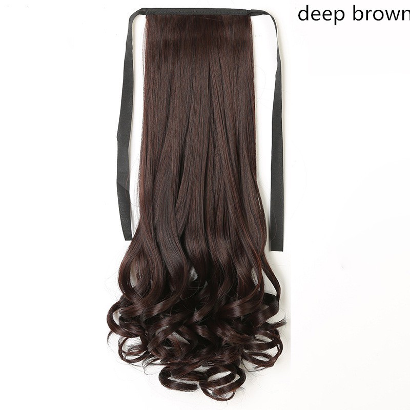 Tóc giả uốn dài 48cm với ba màu khác nhau đầy quyến rũ