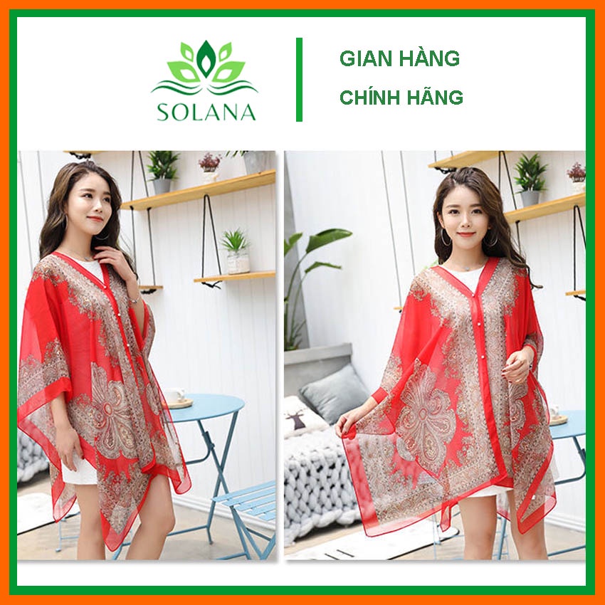 Áo Choàng Đi Biển, Chất Liệu Voan Siêu Đẹp, Hàng Quảng Châu Loại 1, Khăn Choàng., Phụ KIện Chụp Ảnh,  SOLAN