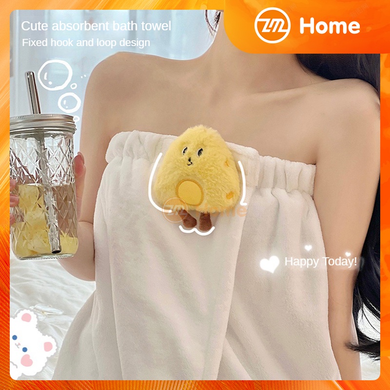 🔥 giá thấp nhất 🔥Áo Choàng Tắm Vải Nhung San Hô Dày Mềm Thấm Hút Nước Nhanh Khô Họa Tiết Hoạt Hình Dễ Thương Có Thể Mặc Ở Nhà