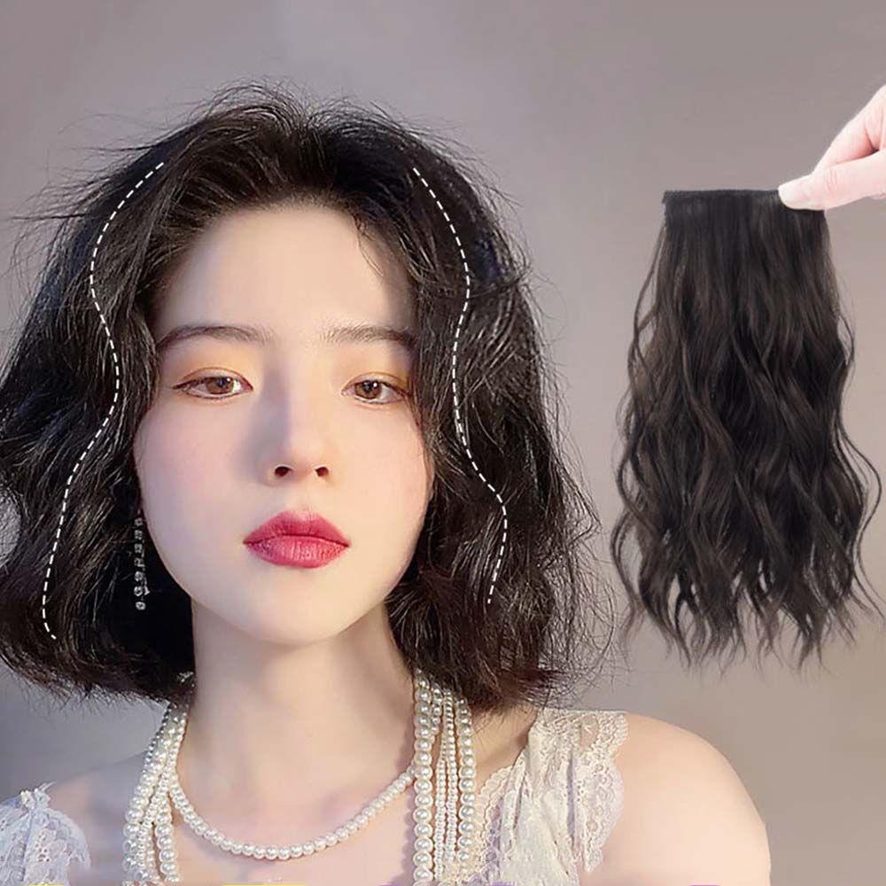 Bộ Tóc Giả Xoăn Tự Nhiên Bằng Sợi Tổng Hợp Dành Cho Nữ