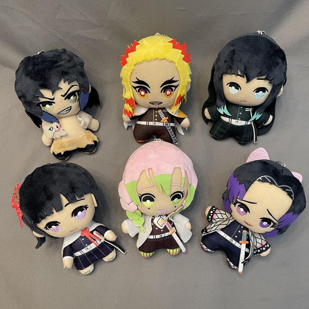 Búp Bê Nhồi Bông Nezuko Kimetsu No Yaiba Tanjirou Inosuke Giyuu 15cm