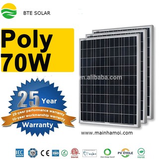 Tấm Pin mặt Trời Poly 70w