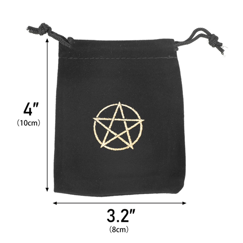 Túi Dây Rút Mini Đựng Thẻ Bài Tarot Oracle Bằng Vải Nhung QJ