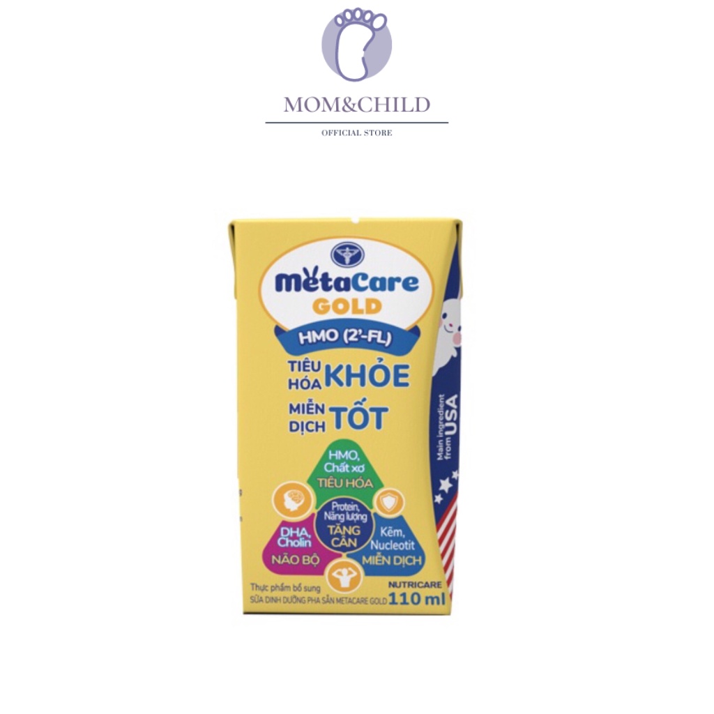 Thùng sữa pha sẵn Nutricare METACARE GOLD 110ml