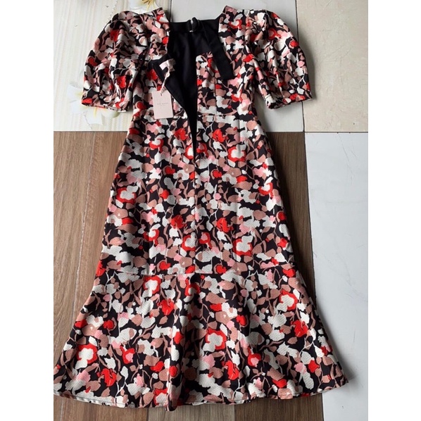 Đầm TED BAKER in hoa , tay phồng dễ thương 🍀🍀🍀