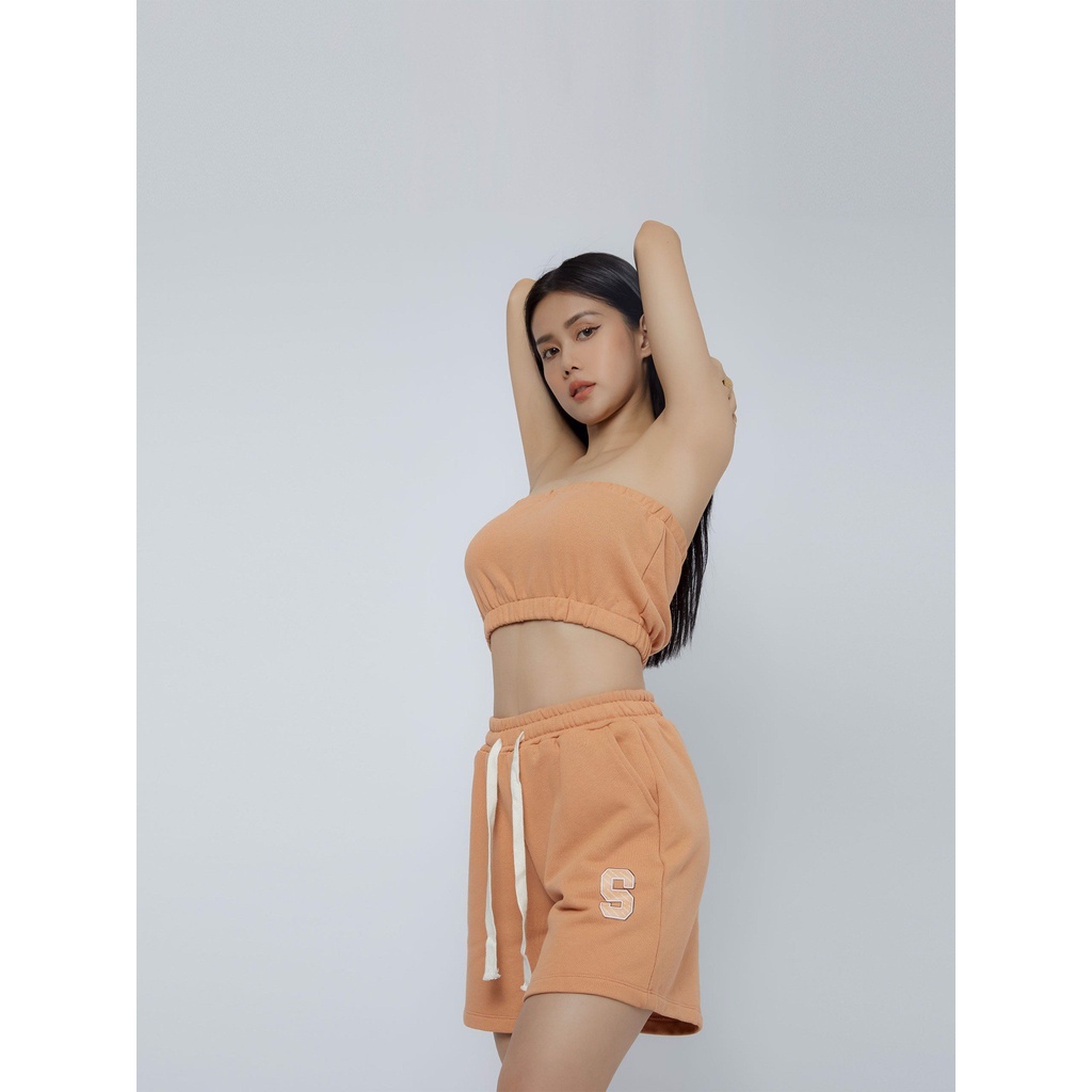 Set Đồ Nữ Active Basic Straight Neckline ,Chất Liệu Nỉ Da Cá Thoải Mái, Năng Động,WSD000039,SOMEHOW