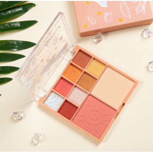 Bảng phấn mắt CANLEN Rainbow Travel 10 màu không thấm nước XMB013 | BigBuy360 - bigbuy360.vn