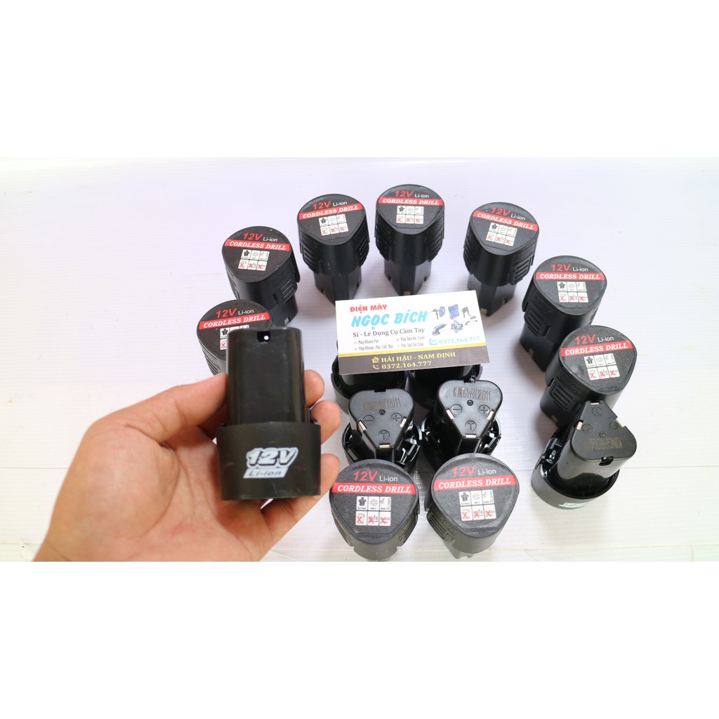 Pin Máy Khoan Cầm Tay 12 V Li-Ion dung lượng 1500mAh]