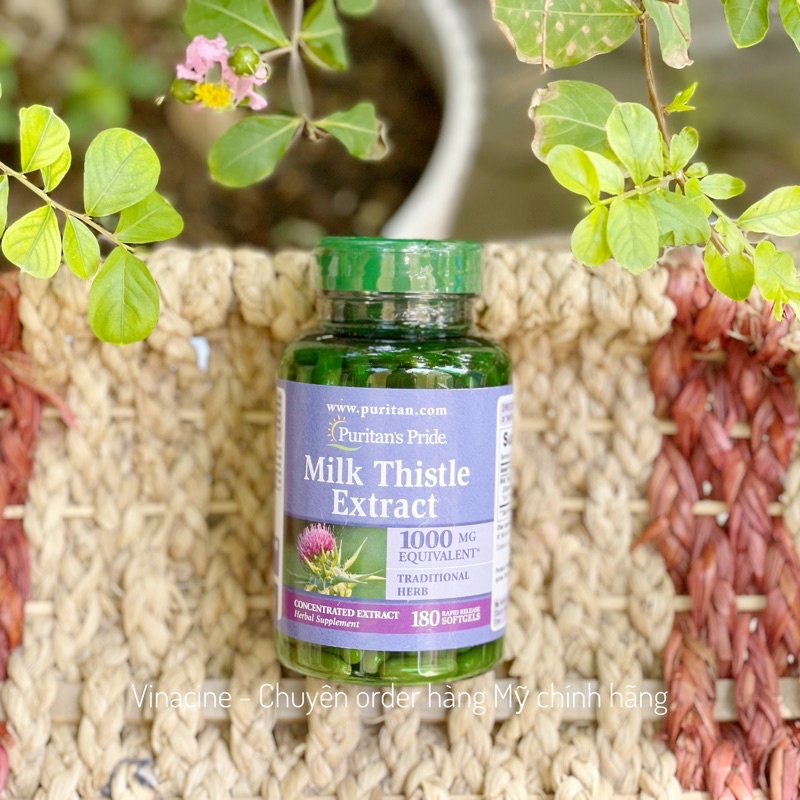 Viên uống hỗ trợ gan Puritan's Pride Milk Thistle Extract 1000mg 180 viên