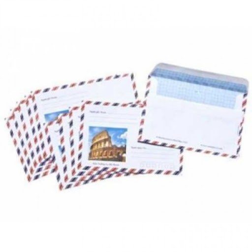 Bao thư bưu điện sọc có keo (1 xấp/20 cái)