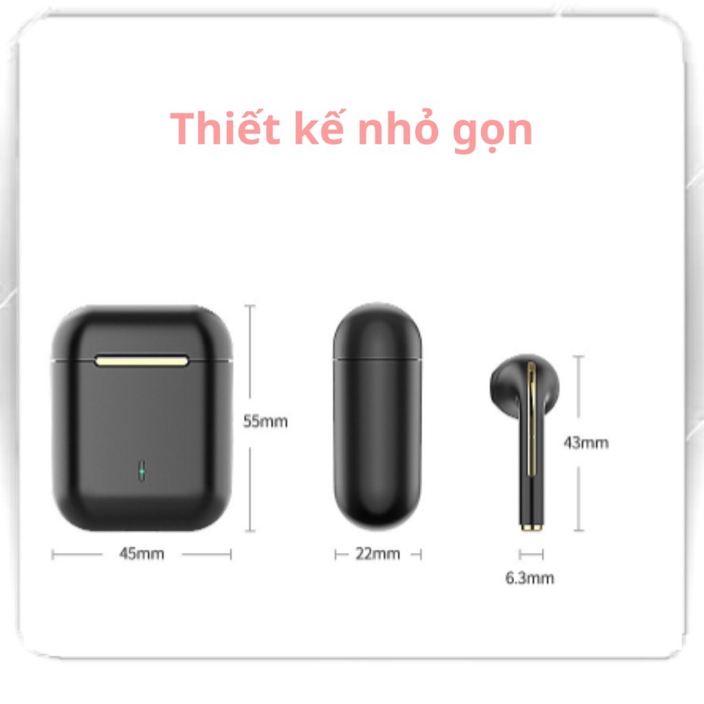 Tai Nghe Bluetooth 5.0 Tai Nghe J18 Không Dây Âm Thanh Chuẩn HIFI Chạm Cảm Ứng Có Mic Dùng Cho IOS Và Android