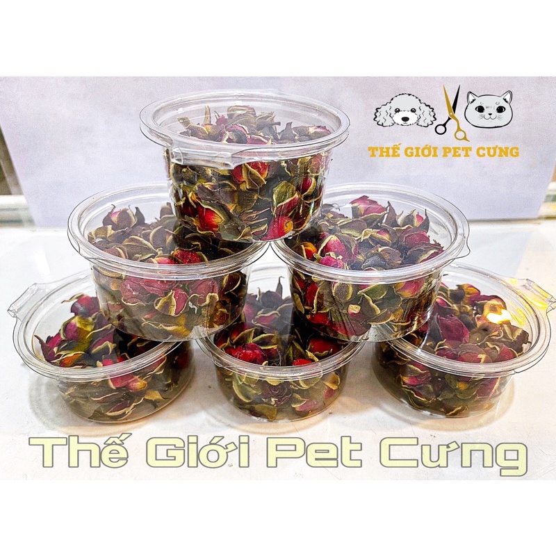 Búp Hoa Hồng Sấy 10gr Hamster Thỏ Bọ Nhím Sóc