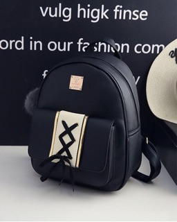 Balo Thời Trang Da Mini Đan Nơ Túi