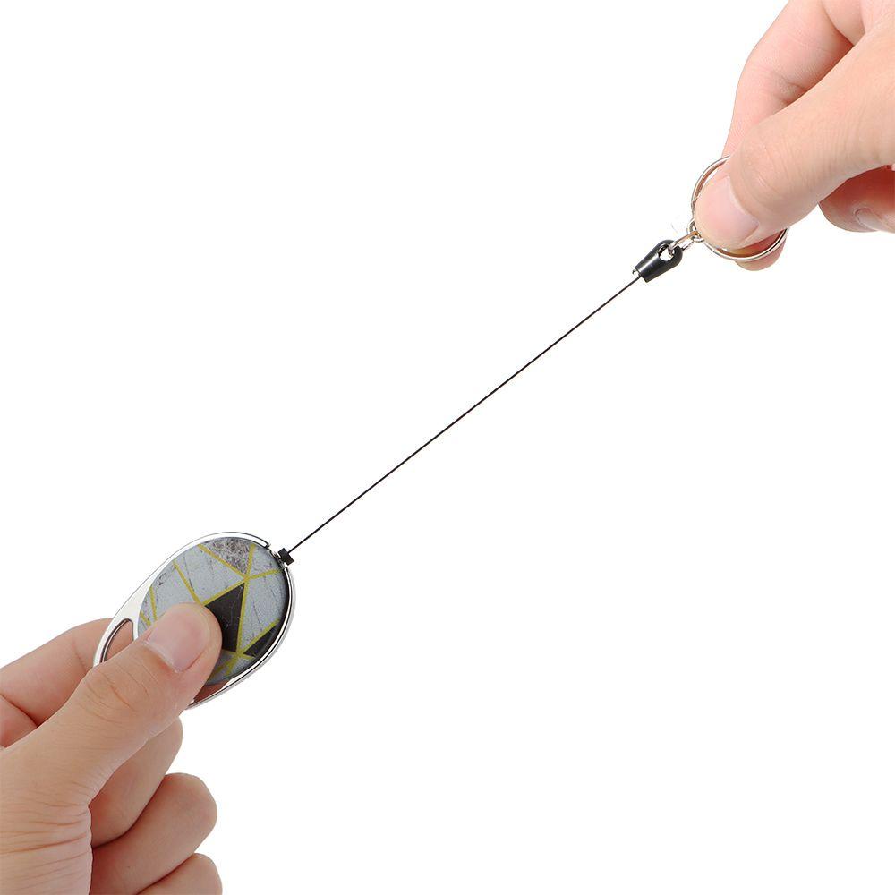 PISTA Móc Khóa Có Thể Thu Gọn Siêu Bền Để Đựng Thẻ ID Tiện Dụng Giá Đỡ