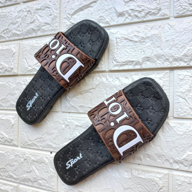 Dép nữ quai ngang thời trang.Quai ngang chữ nổi đẹp