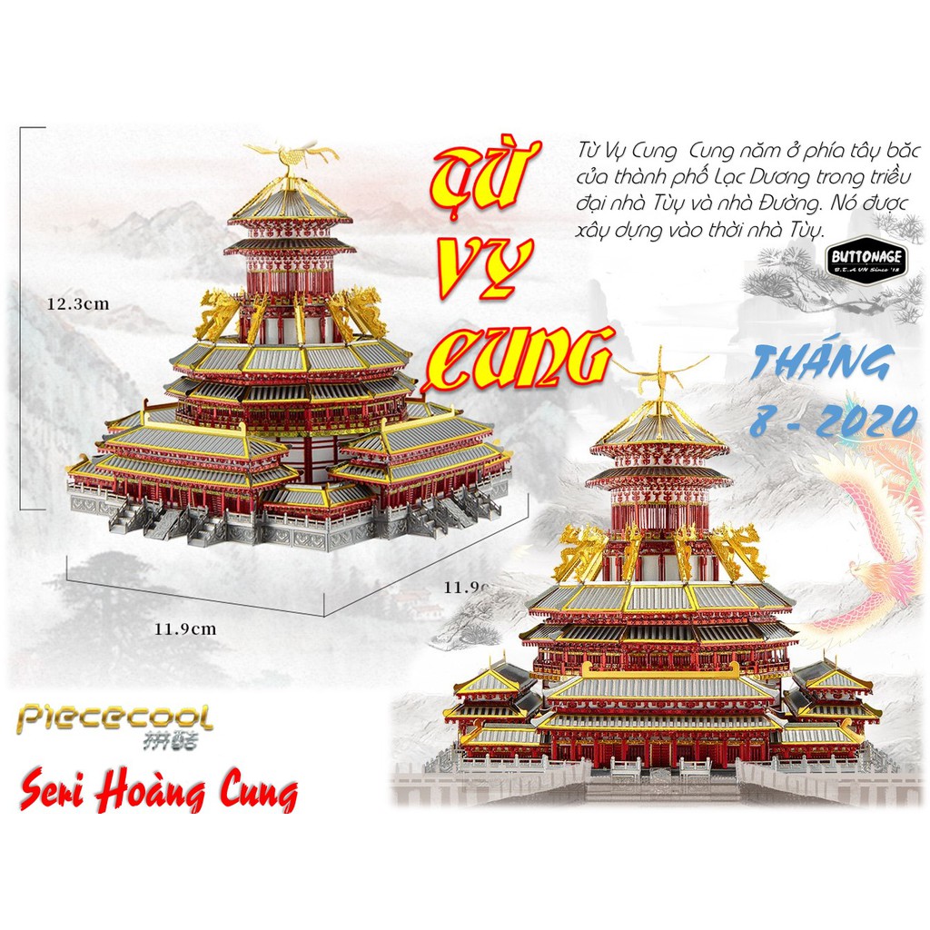 Mô Hình Lắp Ráp 3d Seri Hoàng Cung - Piececool MU