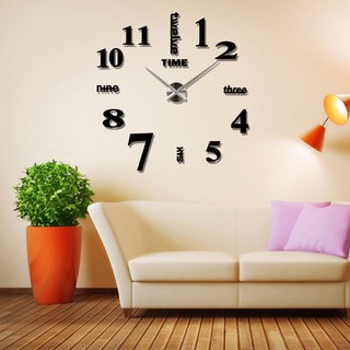 Đồng hồ dán tường Mica 3D nổi