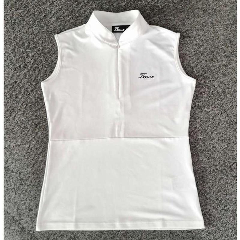 Tit Áo Thun Chơi GOLF Sát Nách Dáng Ôm Cổ Đứng Nhanh Khô Cho Nữ