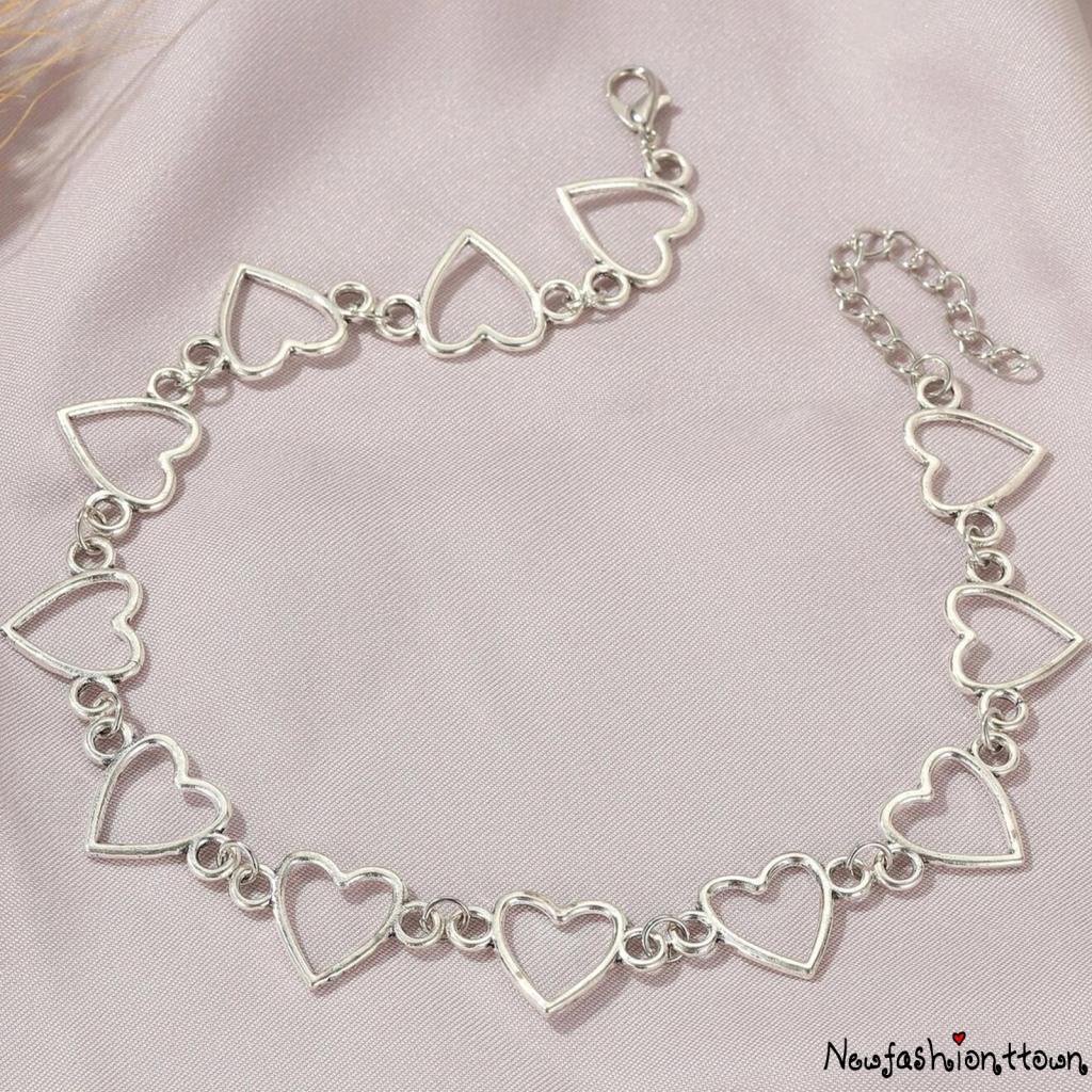 Vòng Cổ Choker Mặt Trái Tim Thời Trang Ngọt Ngào Cho Nữ