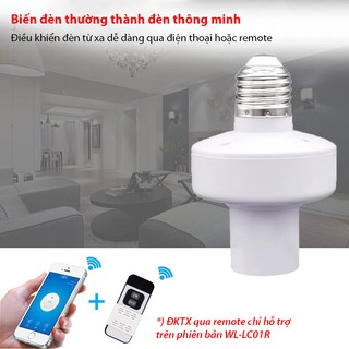 Đui đèn WiFi thông minh Tuya WL-LC01