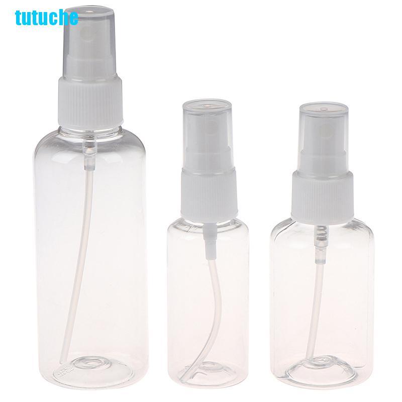Bình xịt rỗng trong suốt đựng mỹ phẩm du lịch tiện dụng 30/ 50/ 100ml