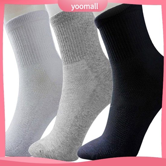 Set 5 Đôi Tất Cotton Mềm Mại Thoáng Khí Cho Nam