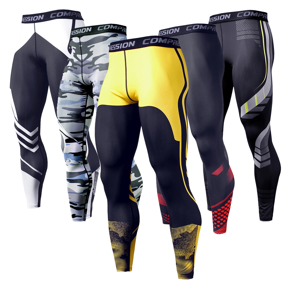 Quần legging thể thao nam thoải mái thấm hút mồ hôi nhanh chóng