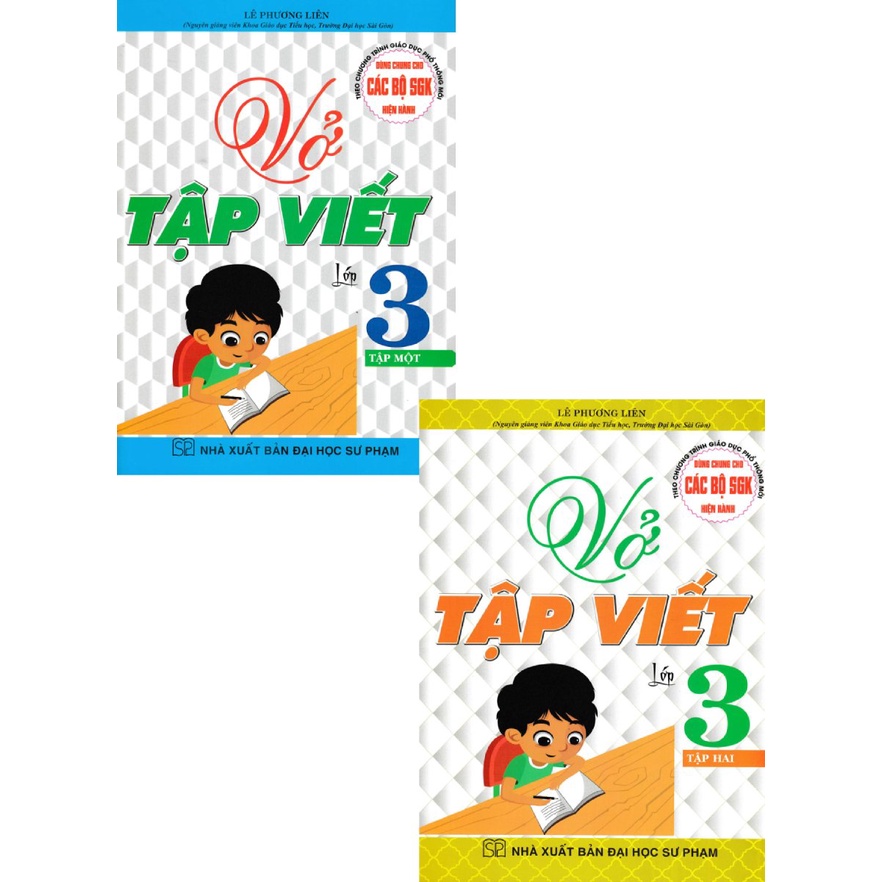 Sách - combo vở tập viết lớp 3 - dùng chung cho các bộ sách giáo khoa hiện hành bộ 2 cuốn  - HAB