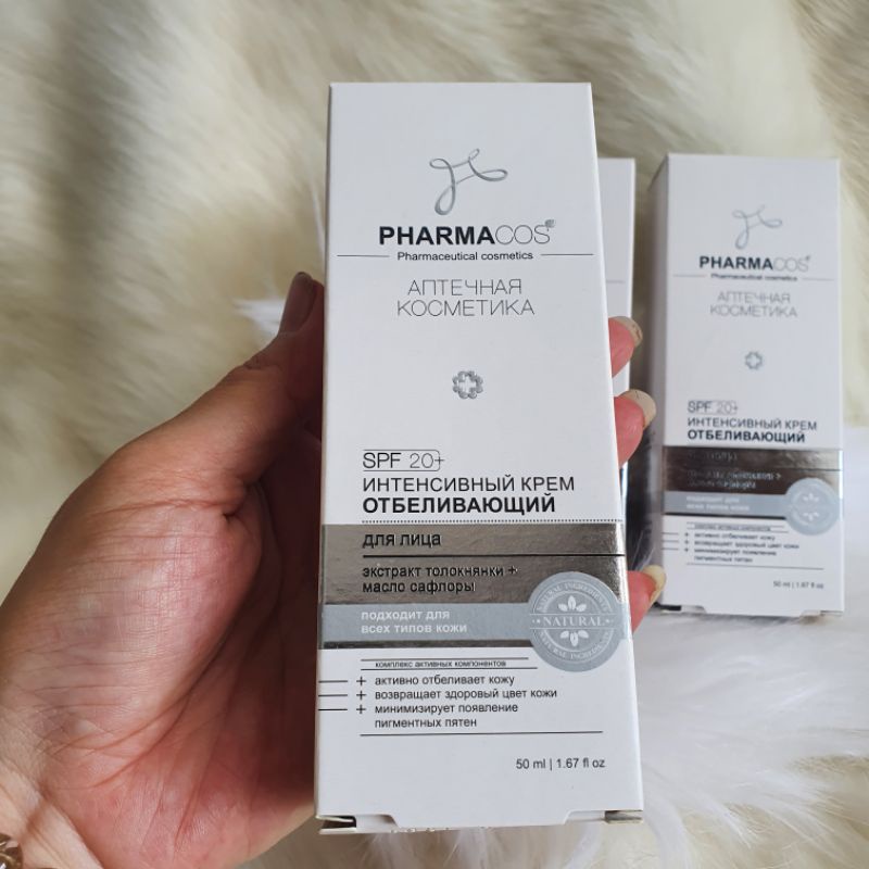 Chính hãng.Kem dưỡng trắng da Nga pharmacos Nga.