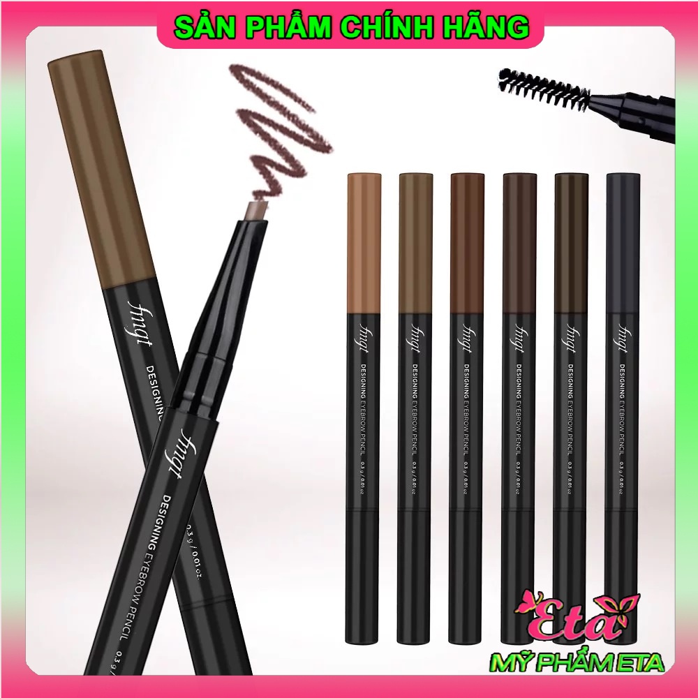 Chì kẻ mày TFS Designing Eyebrow Pencil The Face Shop 2 đầu 01-06 siêu dễ kẻ