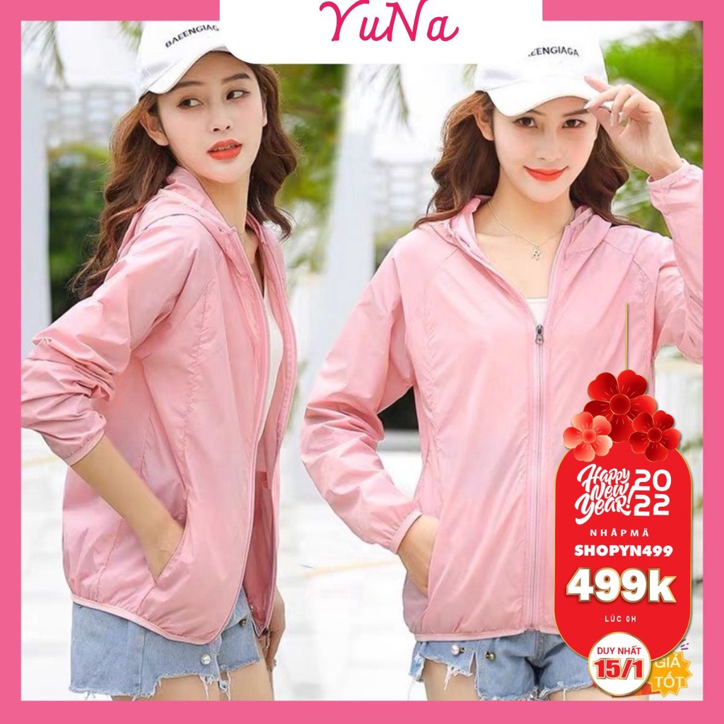 Áo khoác gió nữ MAIKA vải dù hai lớp lót lưới, lót lông chống nước cực đẹp, phụ kiện thời trang nữ YUNA
