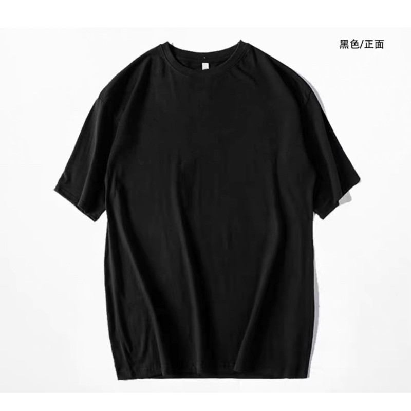 ÁO THUN TAY LỠ COTTON ĐEN TRƠN FORM RỘNG UNISEX (có hình chụp thật)