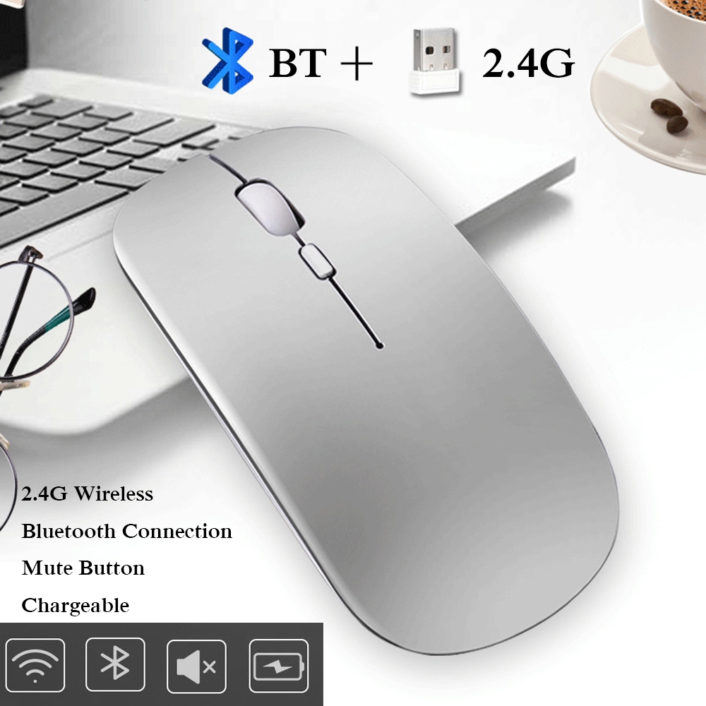 MYRON Work Long New PC Laptop Ultra Thin Super Slim Wireless Bluetooth Mouse