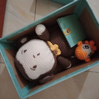 Gấu khỉ bằng len