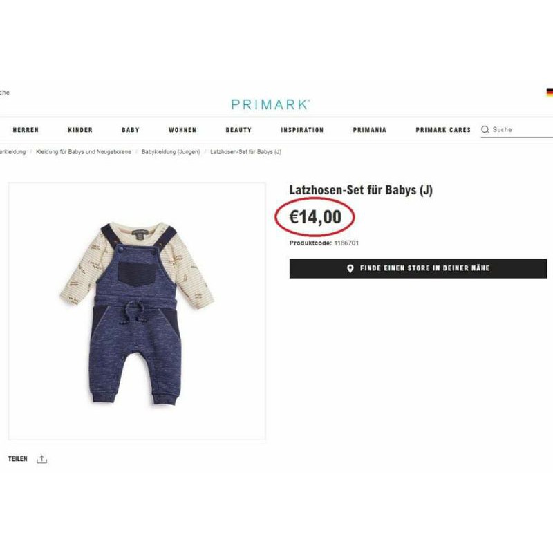 Set Yếm PriMark cho bé