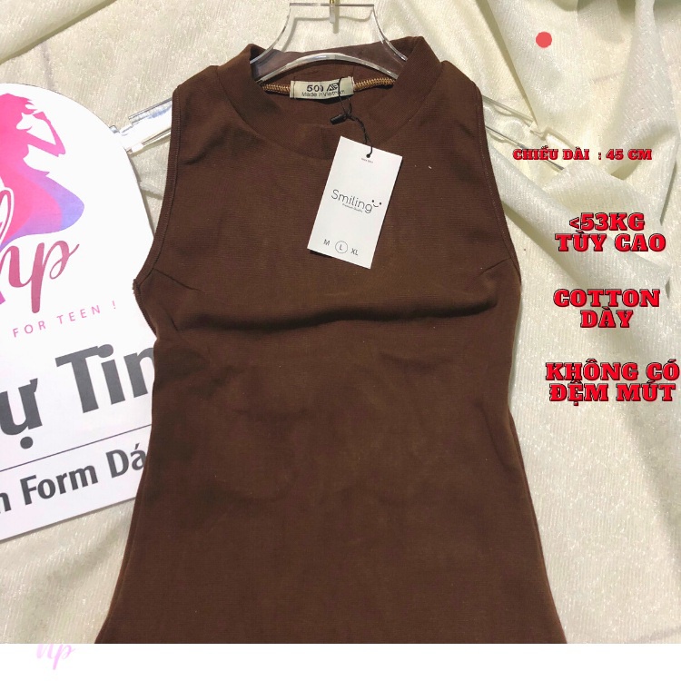 Đầm body nữ hở lưng, váy sát nách kiểu dáng hàn quốc sexy cotton dày xịn VD256