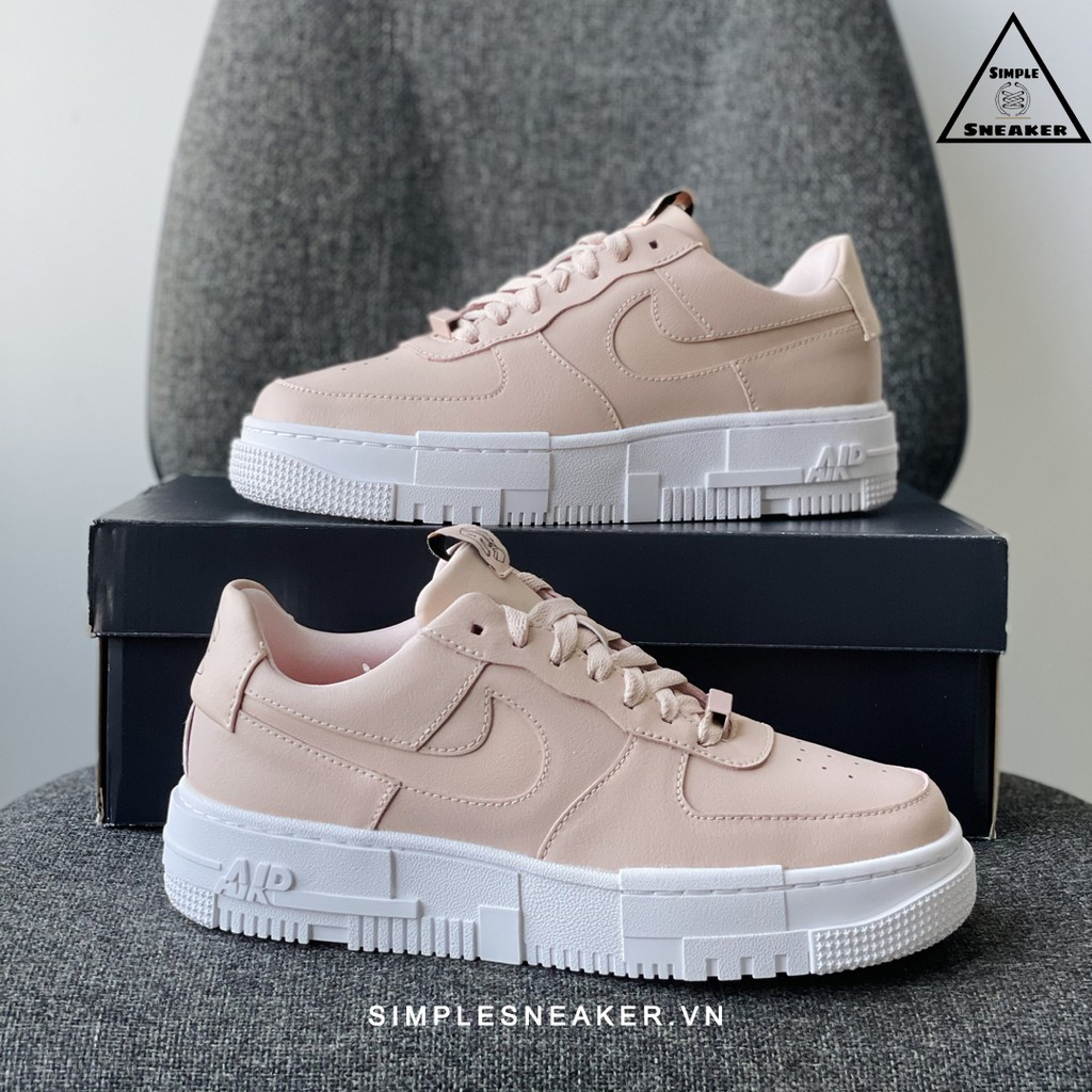 Nike Air Force 1 Pixel FREESHIP Giày Nike Auth - Nike AF1 Pixel Beige Pink Chính Hãng