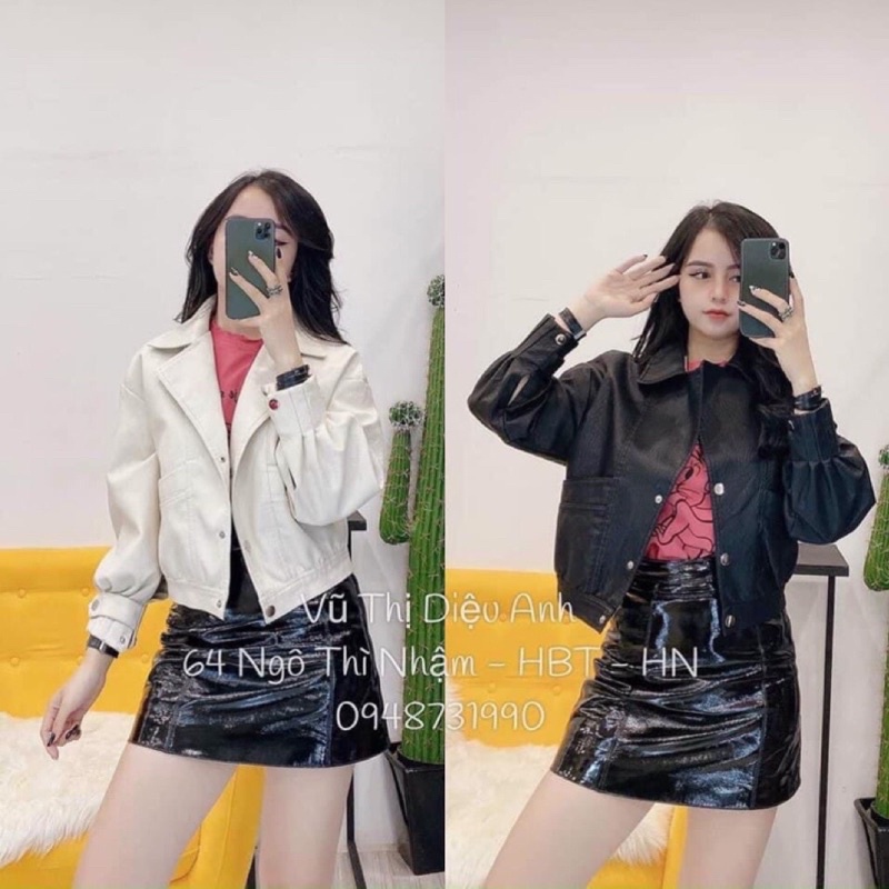 💋Bán Sỉ 💋 Áo khoác da bo tay 2 lớp siêu xinh