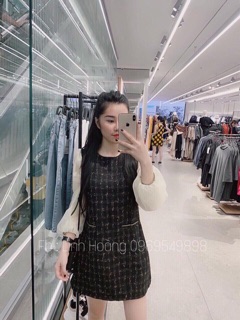 VÁY DẠ TAY PHA TƠ HOT HITTTTT