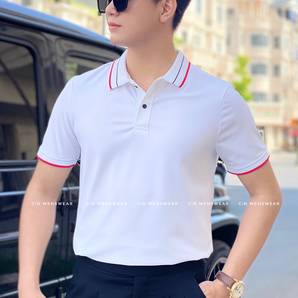 Áo thun nam polo co dãn 4 chiều thấm mồ hôi kiểu dáng lịch lãm, thời trang công sở C|N